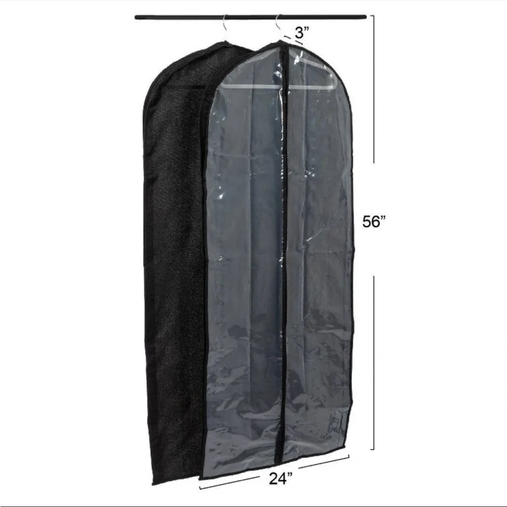 Black Garment Bag for Home Storage (2)
